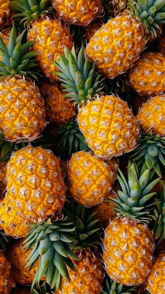 Pineapples food pattern market.