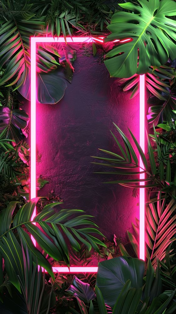 Tropical neon light backgrounds.
