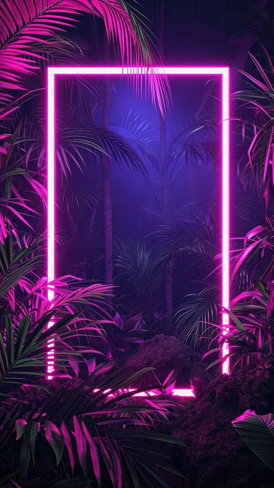 Tropical neon outdoors nature.
