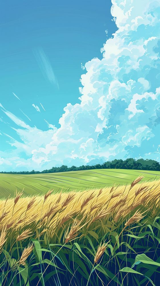 Field and pastel blue sky outdoors horizon nature.