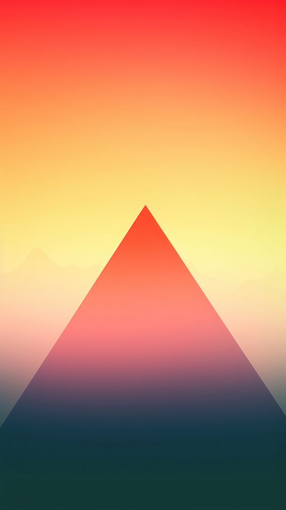 Triad color abstract pyramid architecture. AI generated Image by rawpixel.
