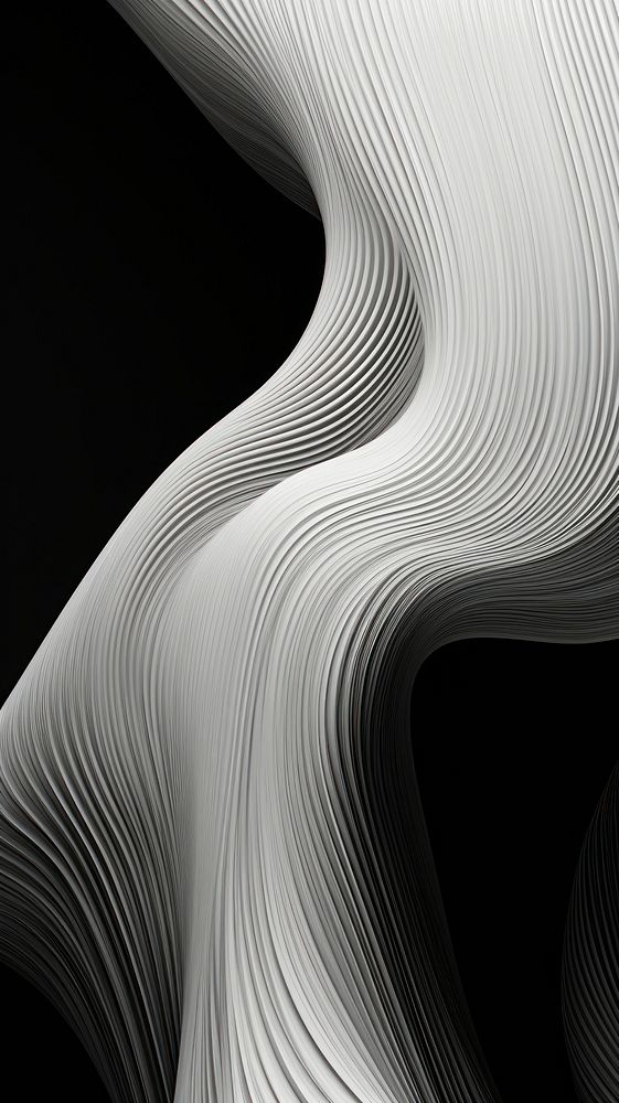  Monochromatic abstract pattern line. AI generated Image by rawpixel.