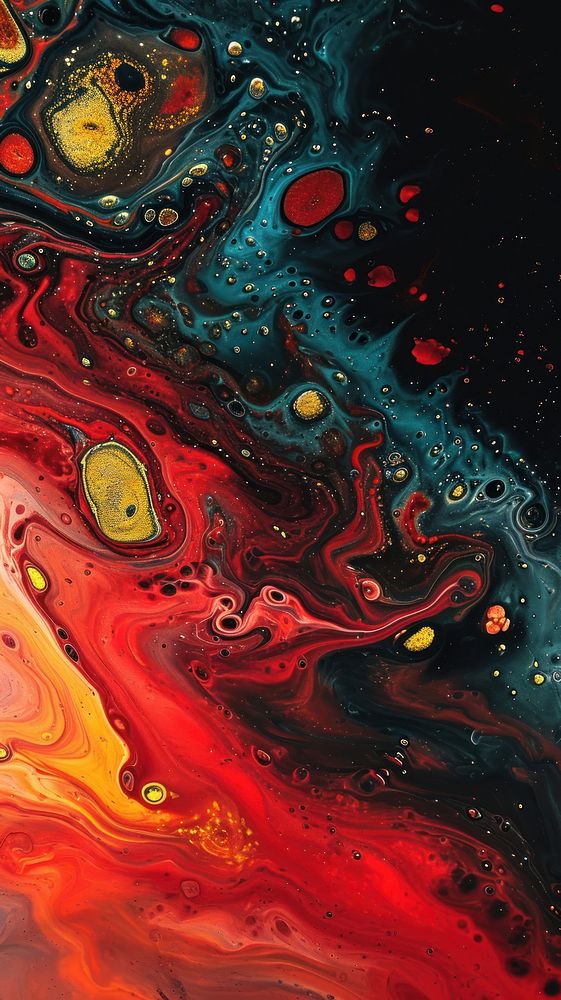  Fluid acid art abstract painting pattern. AI generated Image by rawpixel.