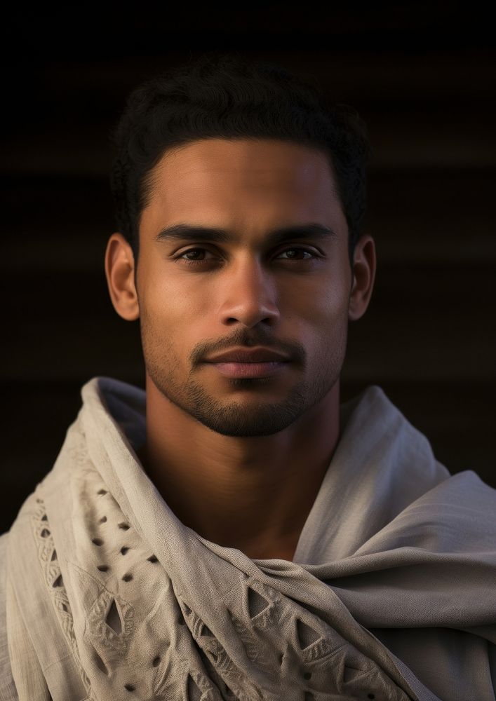A Tonga male in traditional cloth portrait adult photo.