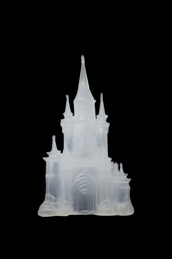 Castle sculpture art ice.