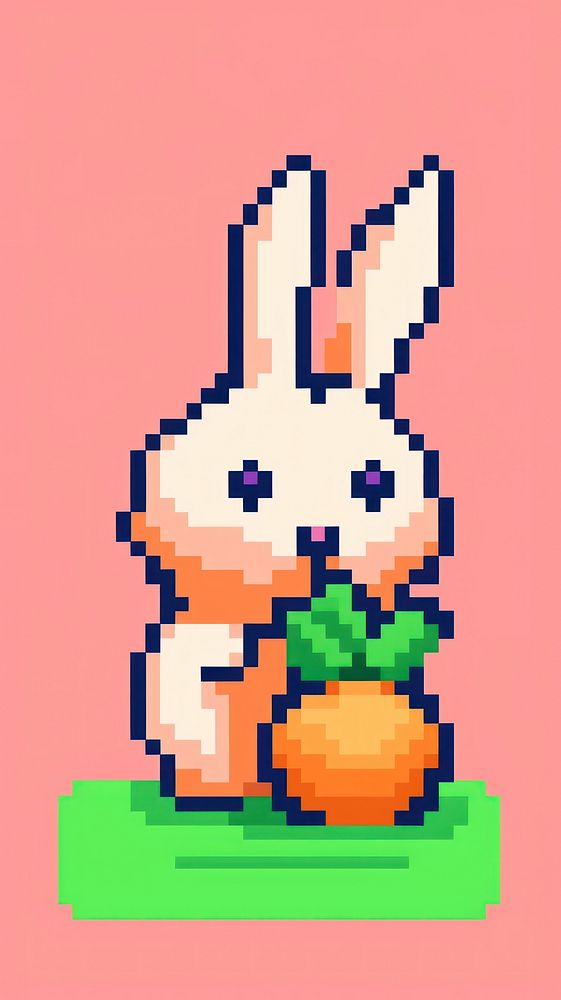 Bunny carrot representation creativity.