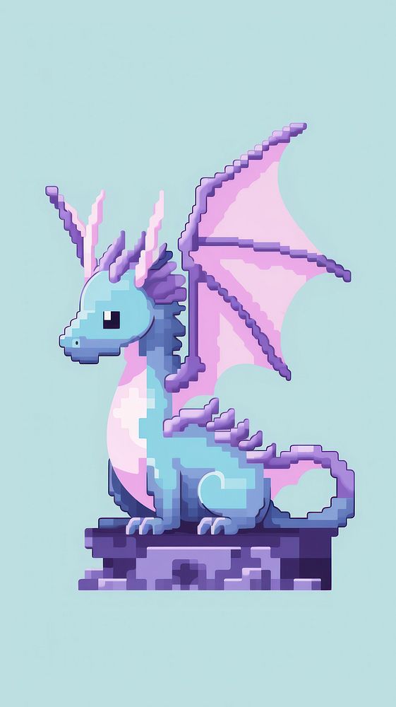Cute dragon representation creativity technology.
