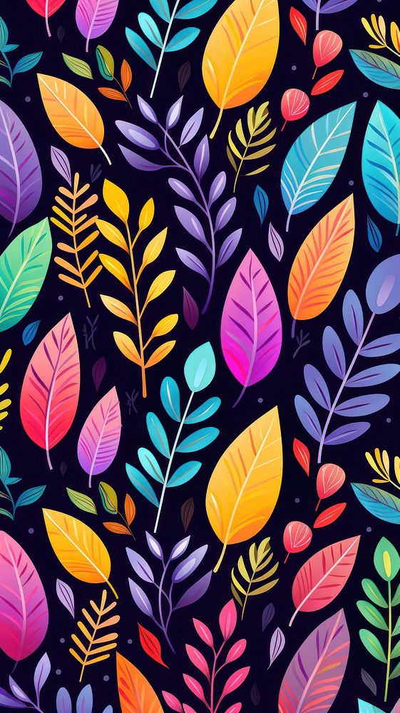 Tropical pattern backgrounds purple.