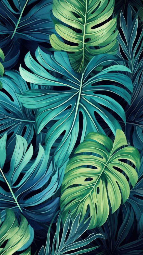 Tropical leaf backgrounds outdoors.
