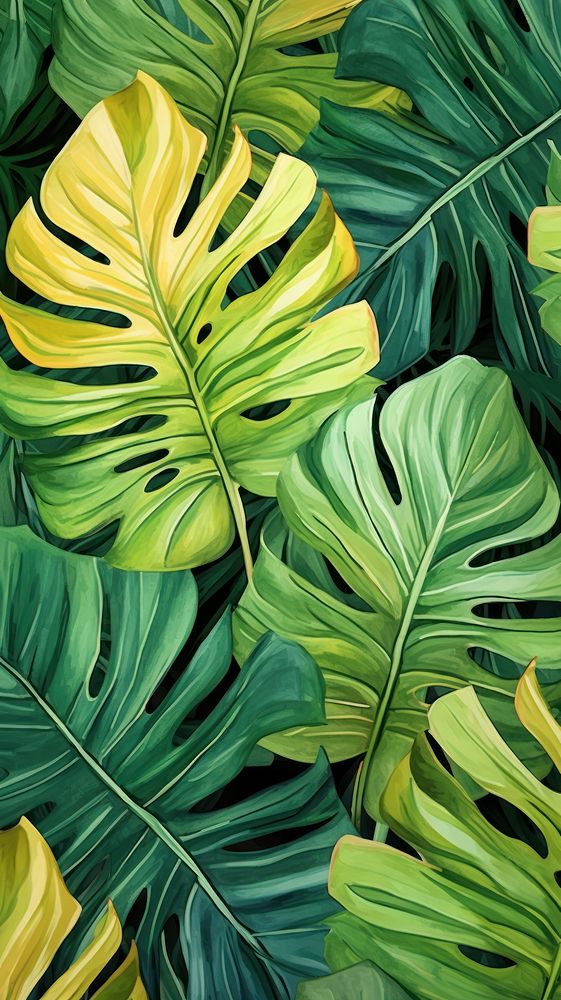 Tropical leaf backgrounds outdoors.