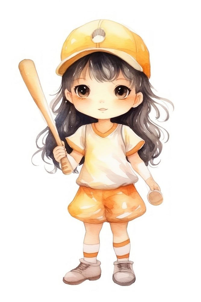 Softball baseball sports cute.