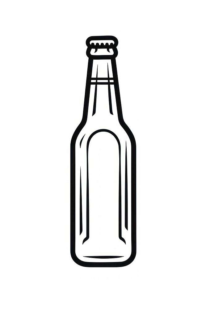 Beer bottle glass drink.