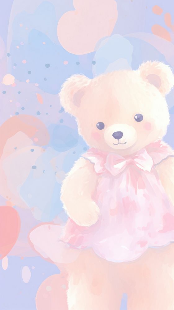 Teddy bear abstract toy representation.