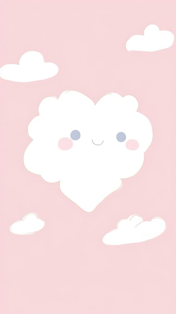  Cute heart backgrounds creativity softness. AI generated Image by rawpixel.