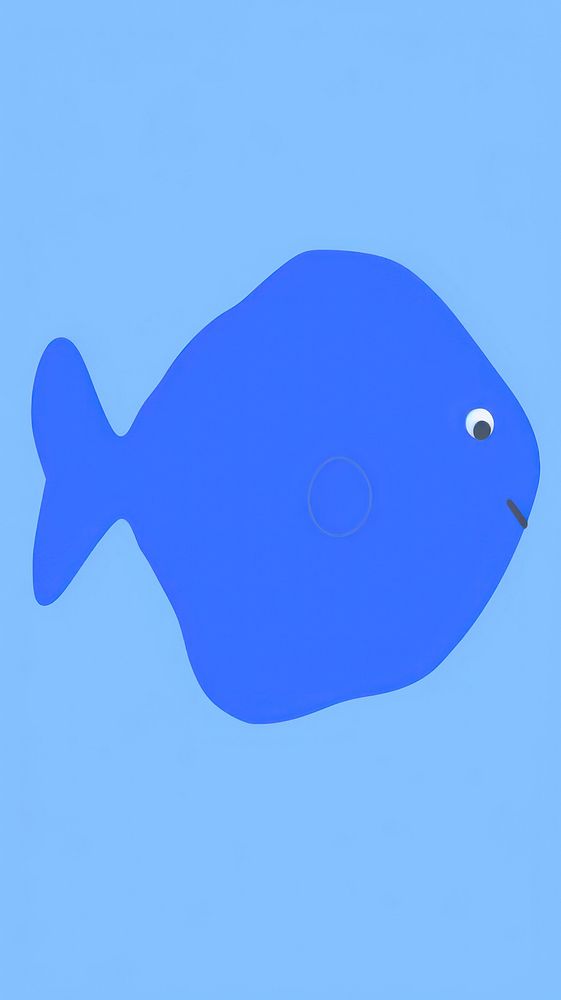  Royal Blue Tang Fish fish swimming animal. AI generated Image by rawpixel.