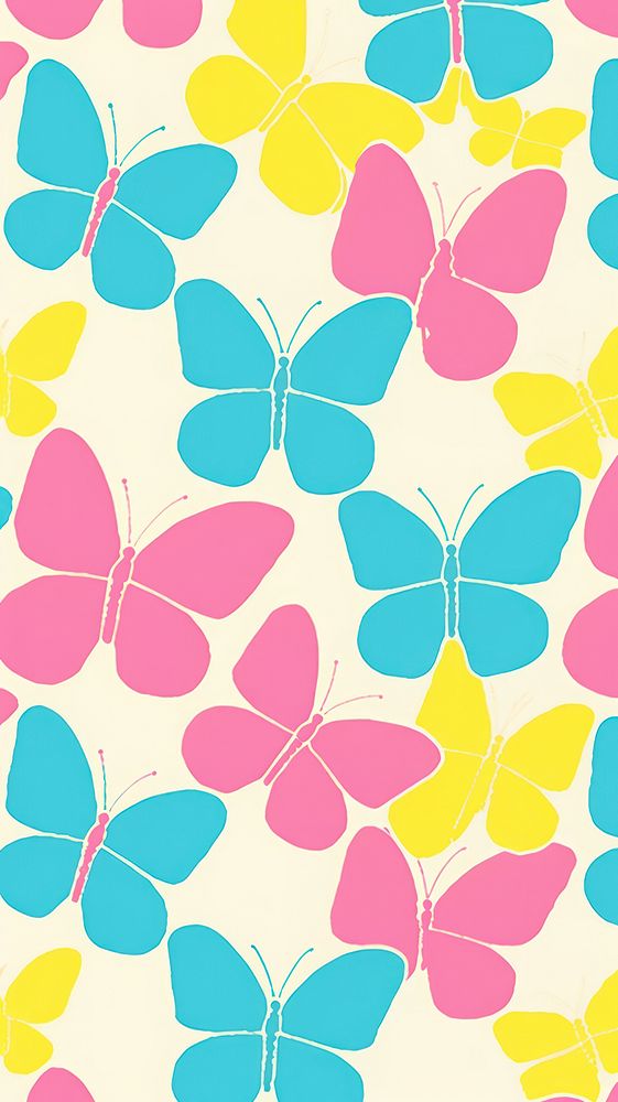  Butterfly wallpaper pattern plant magnification. AI generated Image by rawpixel.