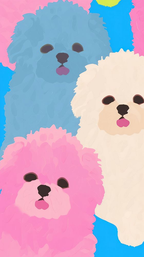  Cute dog wallpaper mammal animal pet. AI generated Image by rawpixel.