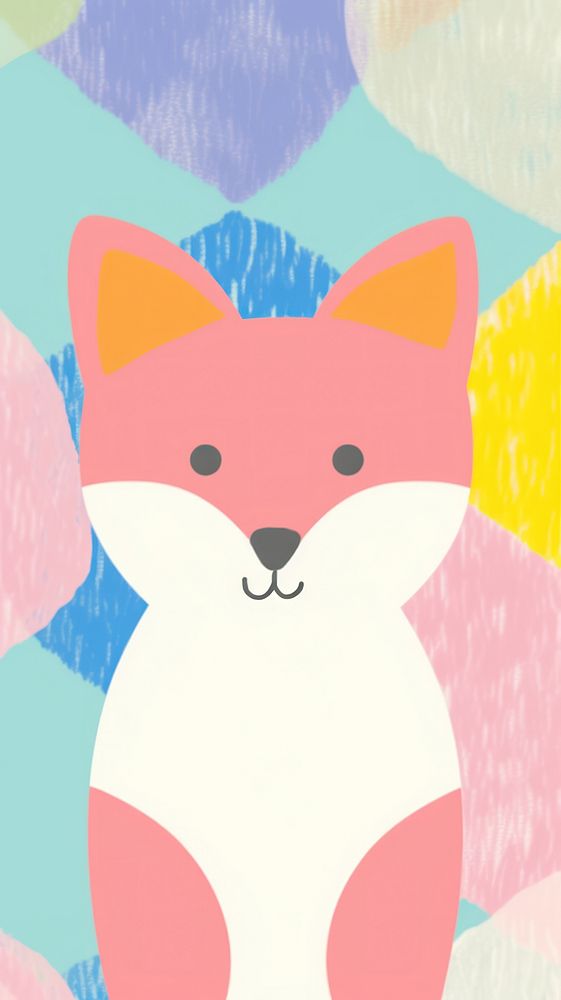  Fox wallpaper cartoon mammal animal. AI generated Image by rawpixel.