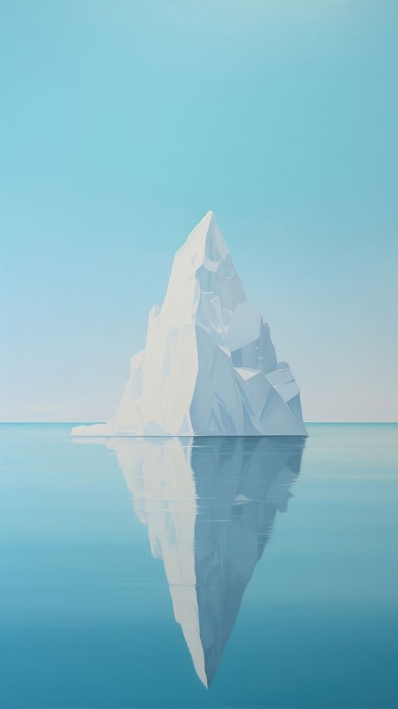 Iceberg iceberg nature tranquility. AI generated Image by rawpixel.