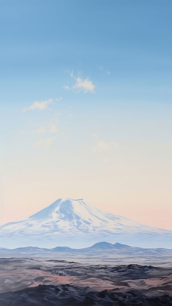 Mount Teide mountain outdoors horizon. AI generated Image by rawpixel.