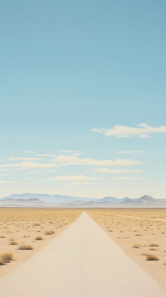  Mojave Desert outdoors horizon desert. AI generated Image by rawpixel.