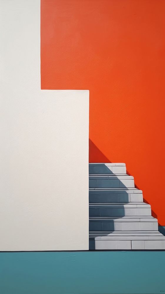  Nieuw-Amsterdam architecture staircase wall. AI generated Image by rawpixel.