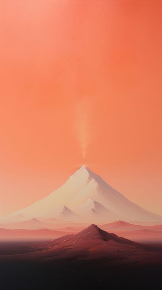  Volcanoe volcano mountain nature. AI generated Image by rawpixel.