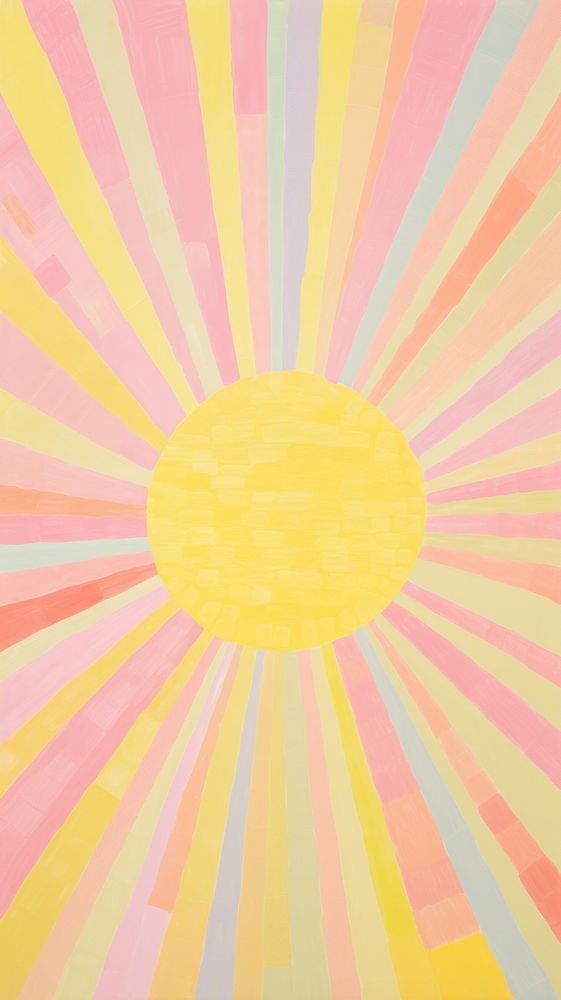  Sun pattern backgrounds painting creativity. AI generated Image by rawpixel.