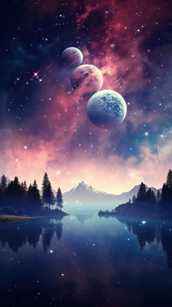 Beautiful Cloudy Space and Sky wallpaper space sky landscape.