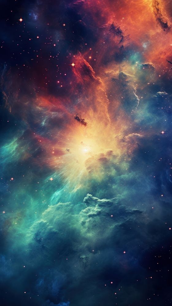 Fantastic colorful galaxy wallpaper astronomy universe nebula.