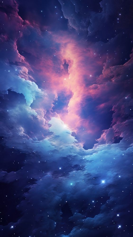 Galaxy hologram wallpaper astronomy universe | Premium Photo - rawpixel