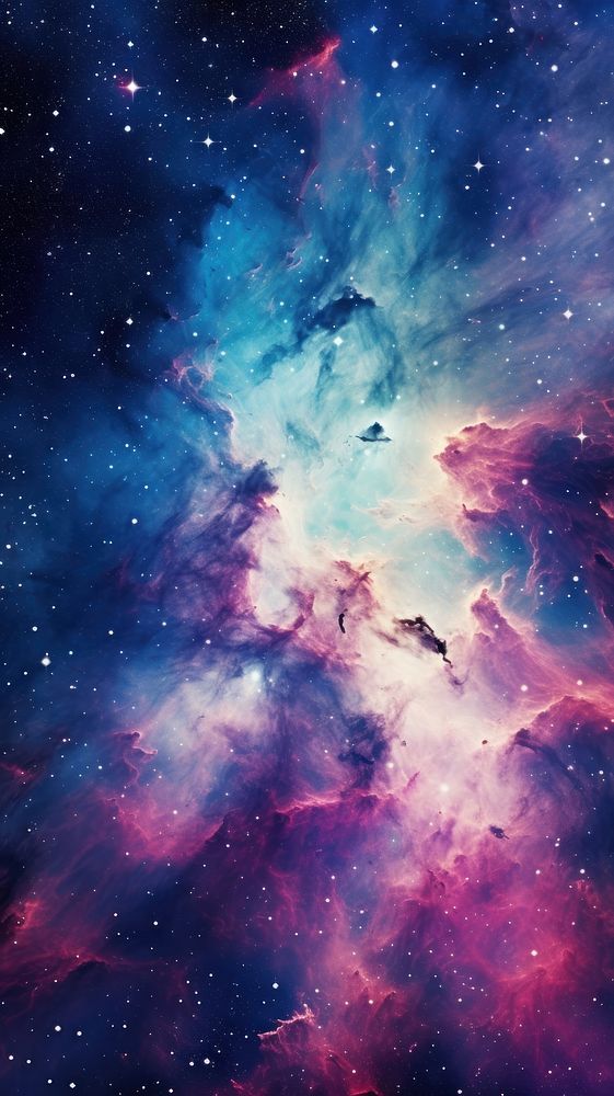 Seamless space pattern wallpaper astronomy universe nebula.