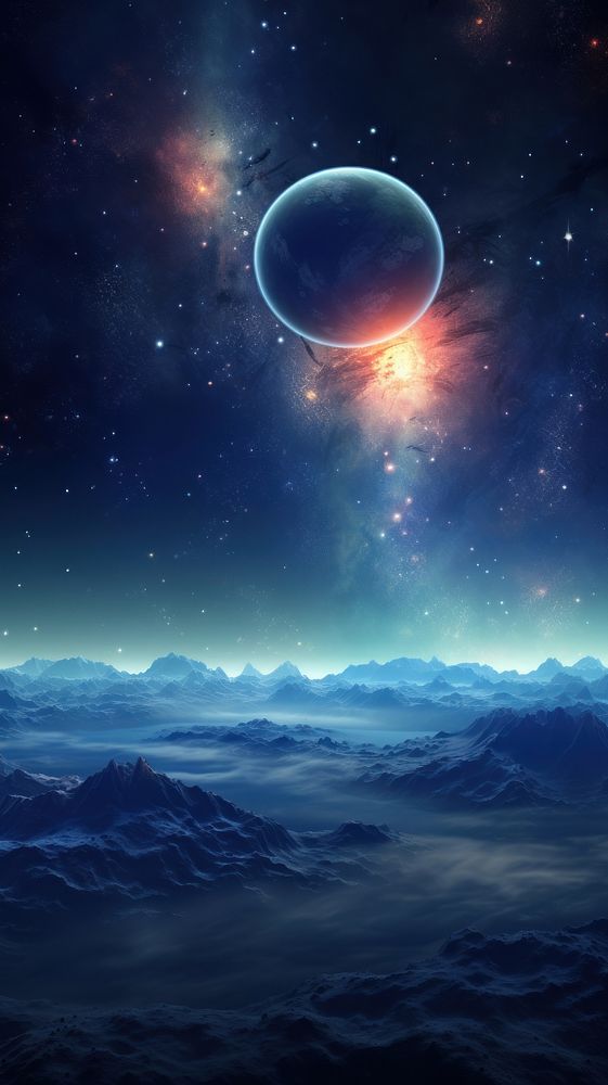Space art wallpaper astronomy universe outdoors.