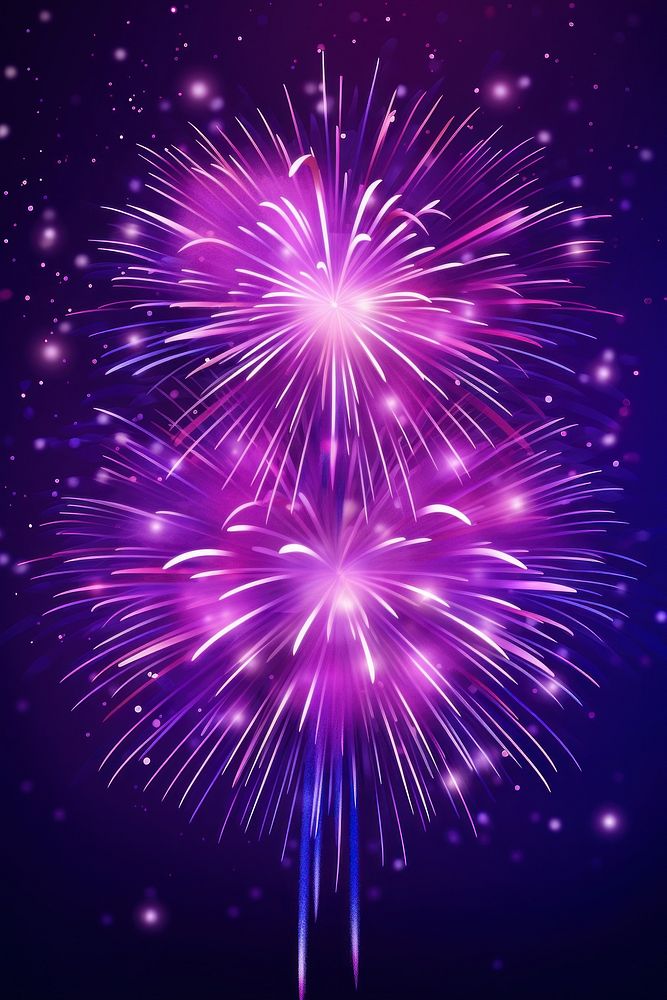 Firework fireworks purple outdoors. AI generated Image by rawpixel.