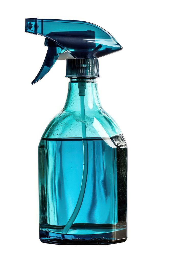 A cleaning spray bottle perfume white background container. AI generated Image by rawpixel.