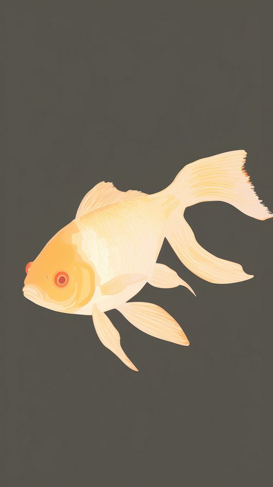 Gold fish goldfish animal underwater.