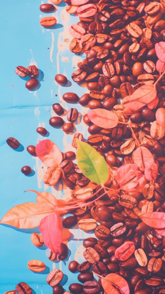 Coffee beans background backgrounds freshness abundance.