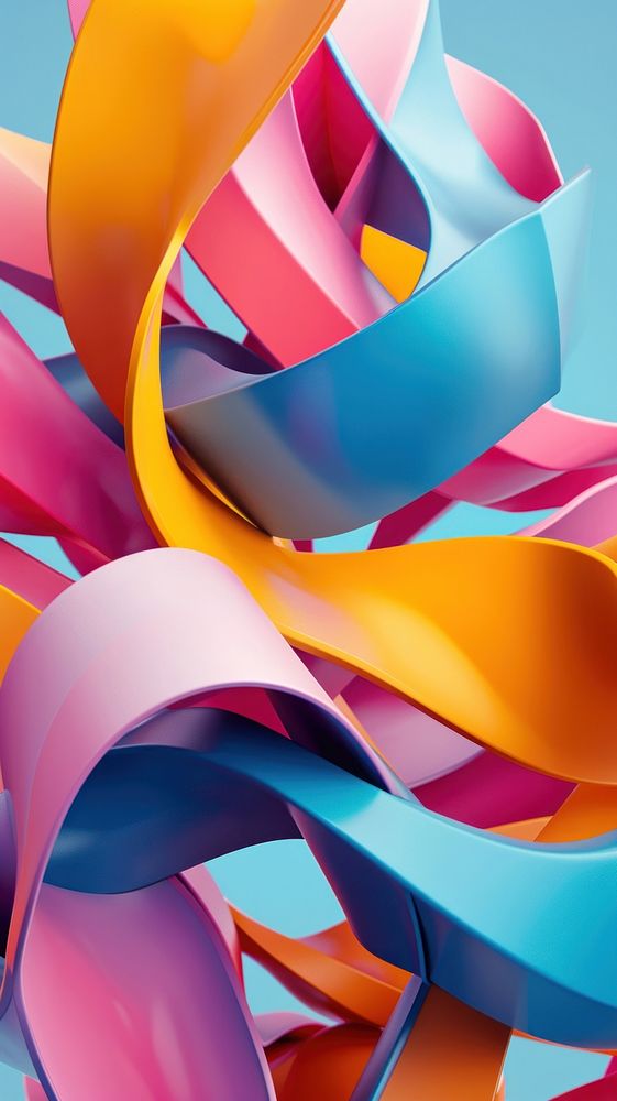 Colorful art abstract shape.