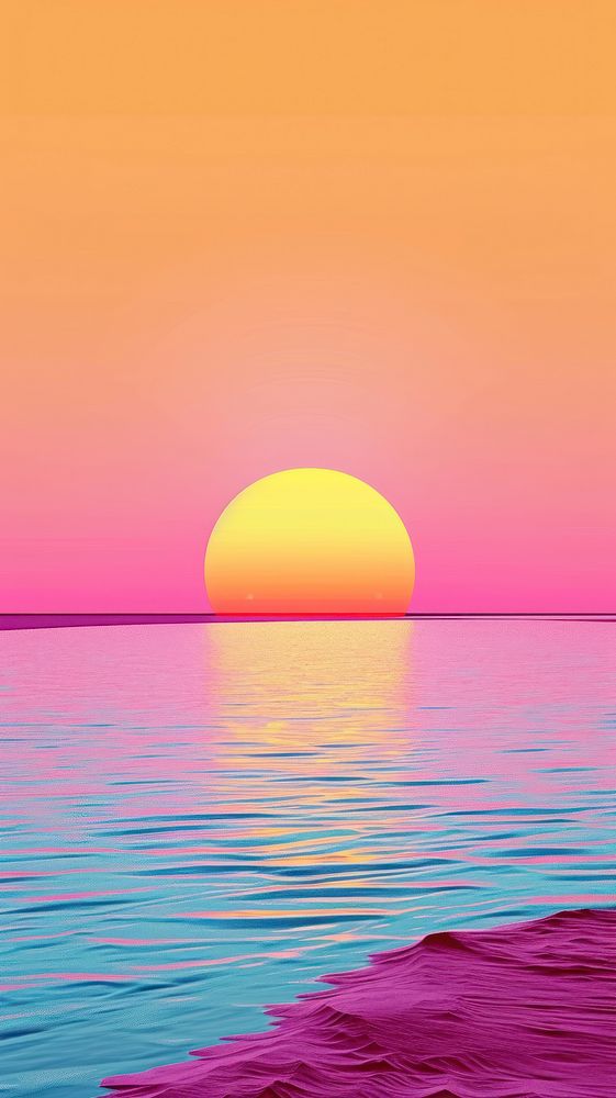 Sun outdoors horizon sunset.