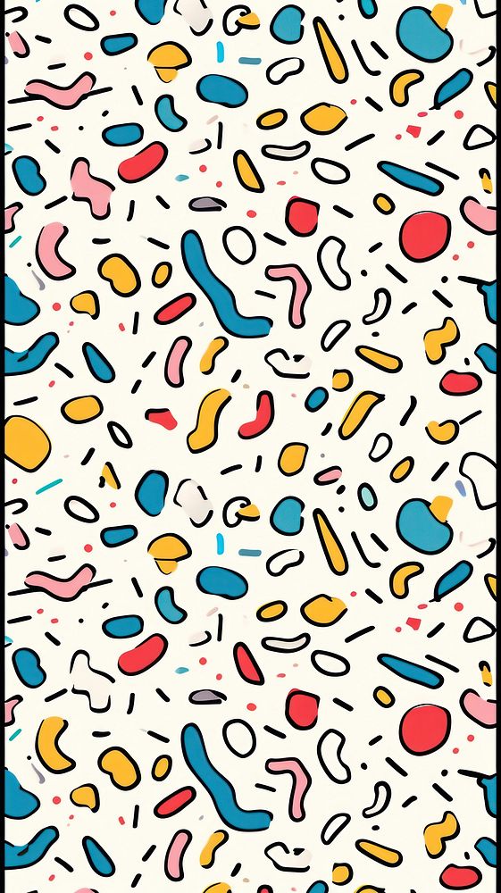 Colorful pattern confetti paper.