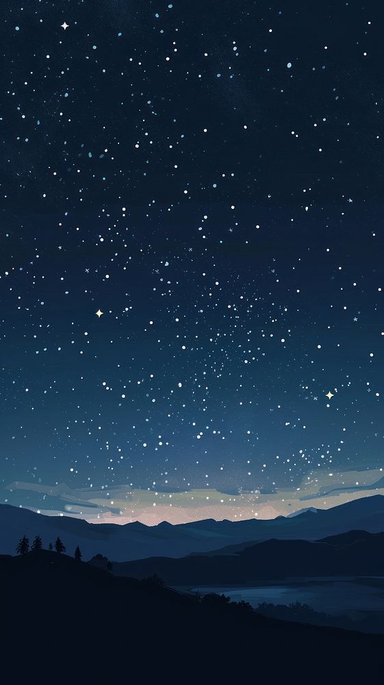 Galaxy night sky outdoors. | Premium Photo Illustration - rawpixel