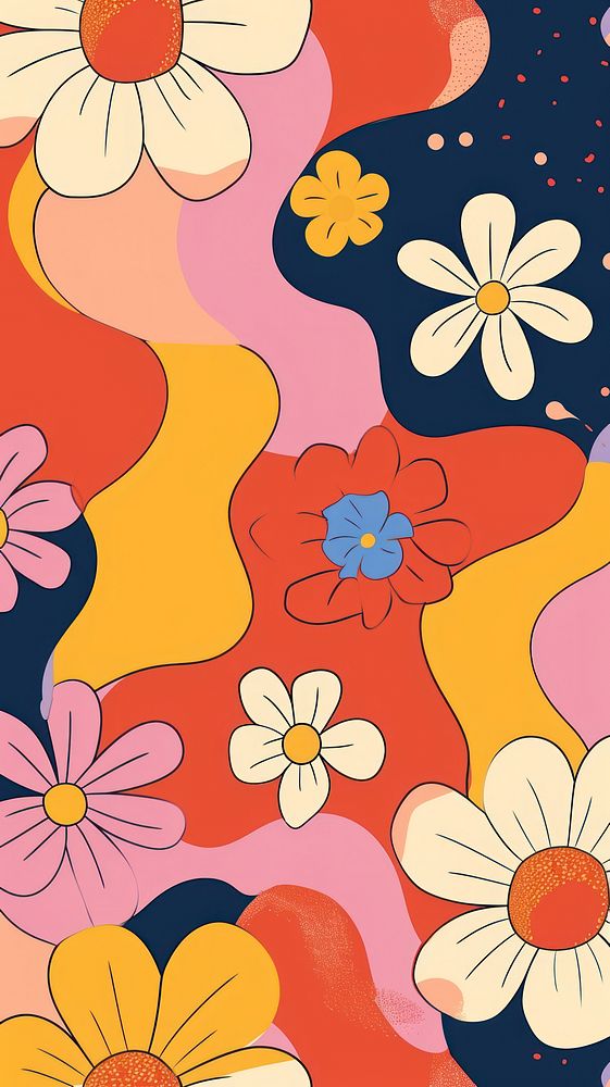 Colorful wallpaper pattern cartoon.