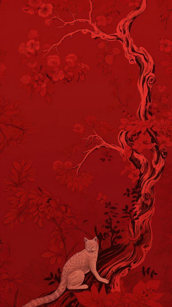 Toile wallpaper with cat red mammal backgrounds.