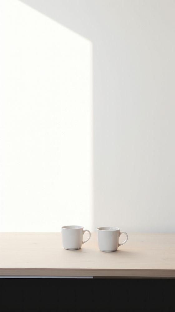 Aesthetic coffee table wallpaper cup mug refreshment.