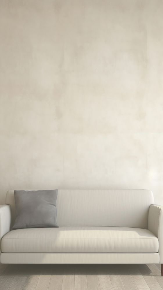 Aesthetic sofa in living room wallpaper architecture furniture cushion.