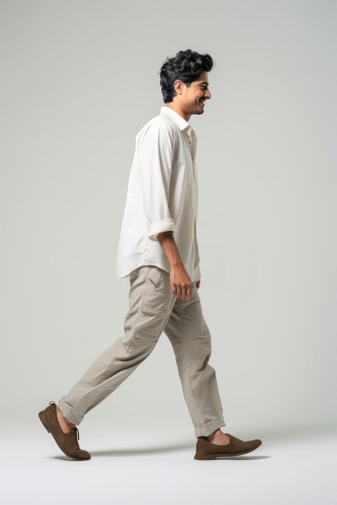A west asian man portrait footwear standing.