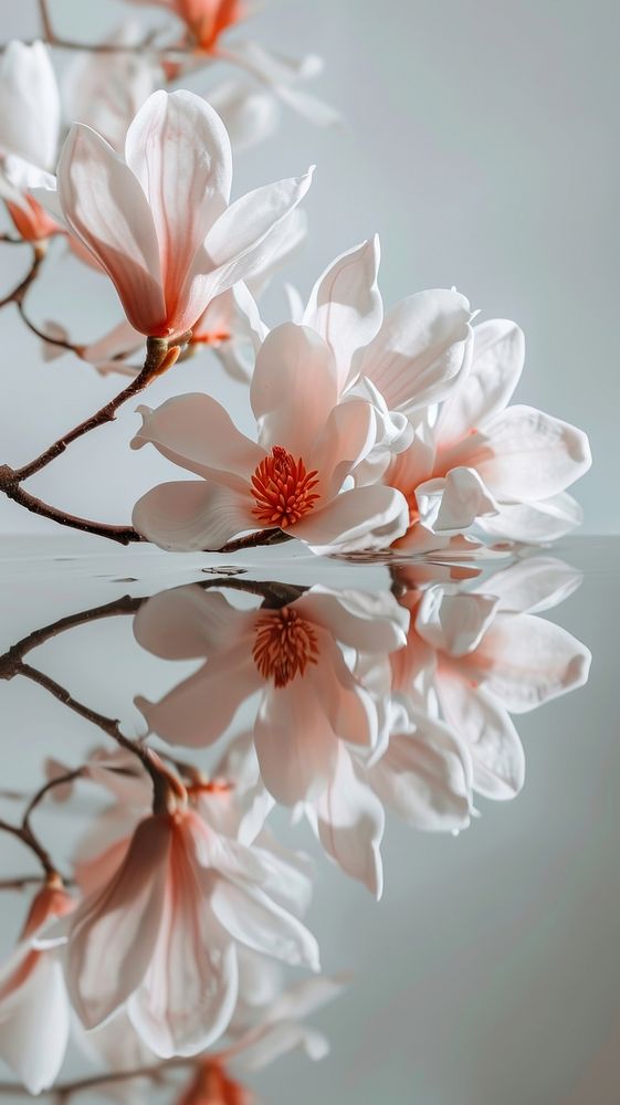 Mirror flower blossom petal.