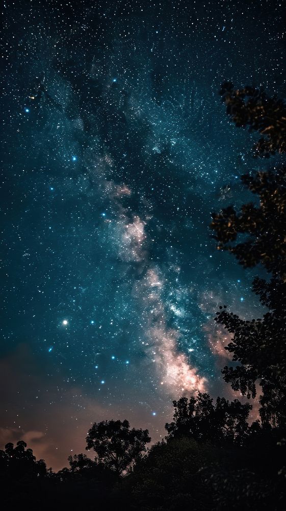Galaxy night sky astronomy.