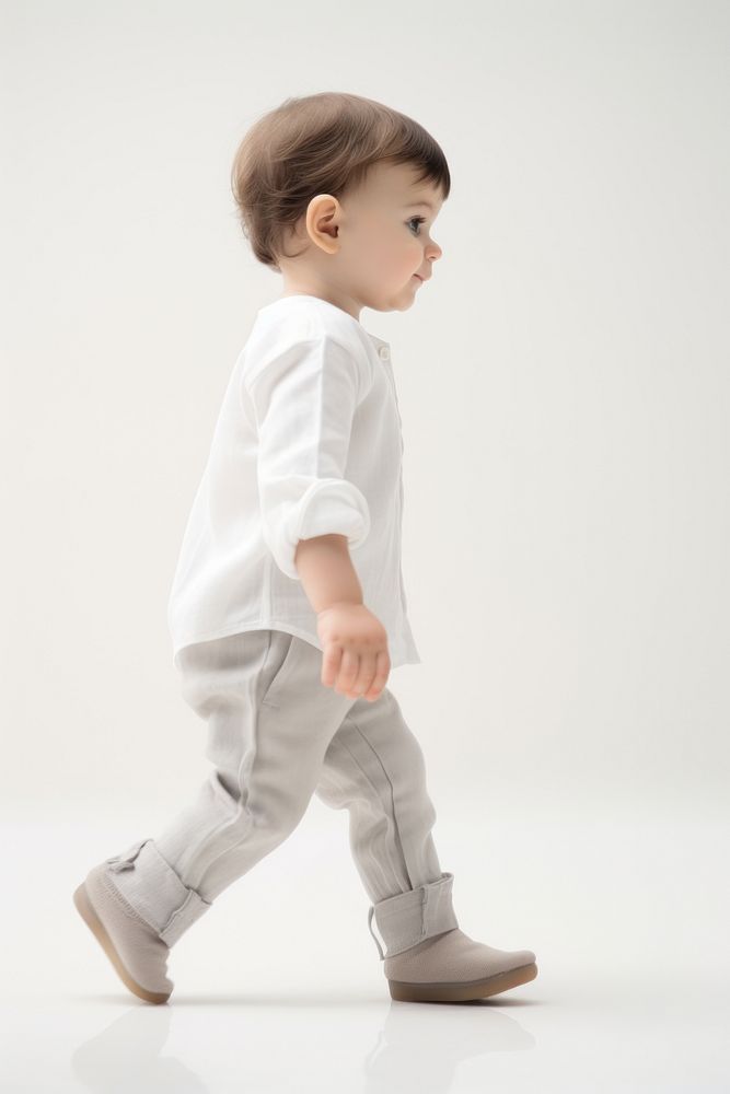 Newborn baby walking shoe portrait footwear.