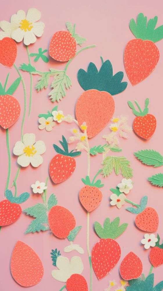 Strawberry wallpaper dessert fruit.